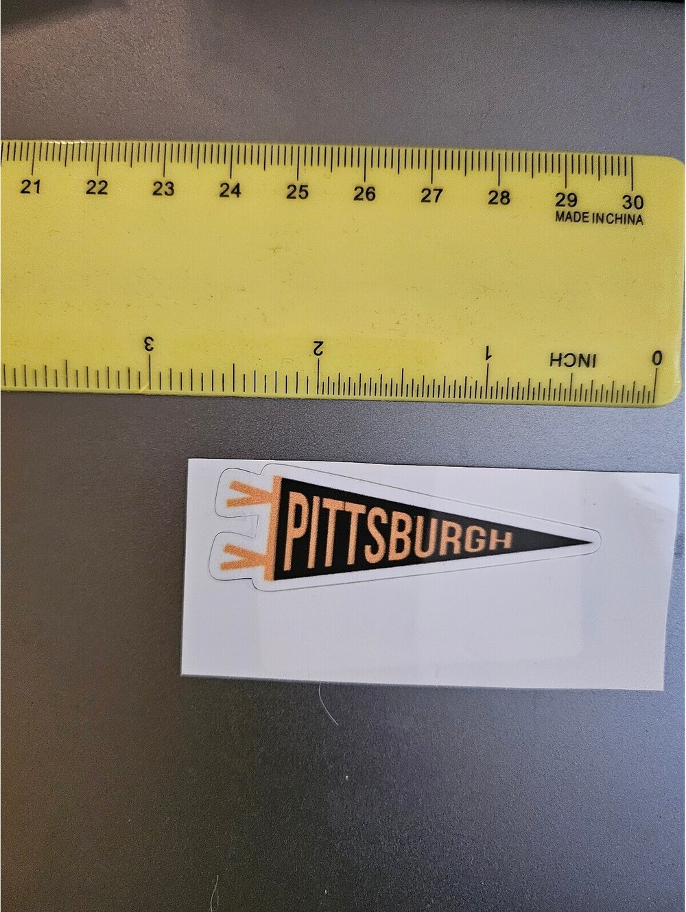 Pittsburgh Football Banner - vinyl Sticker - for laptop/bottle/etc - NEW